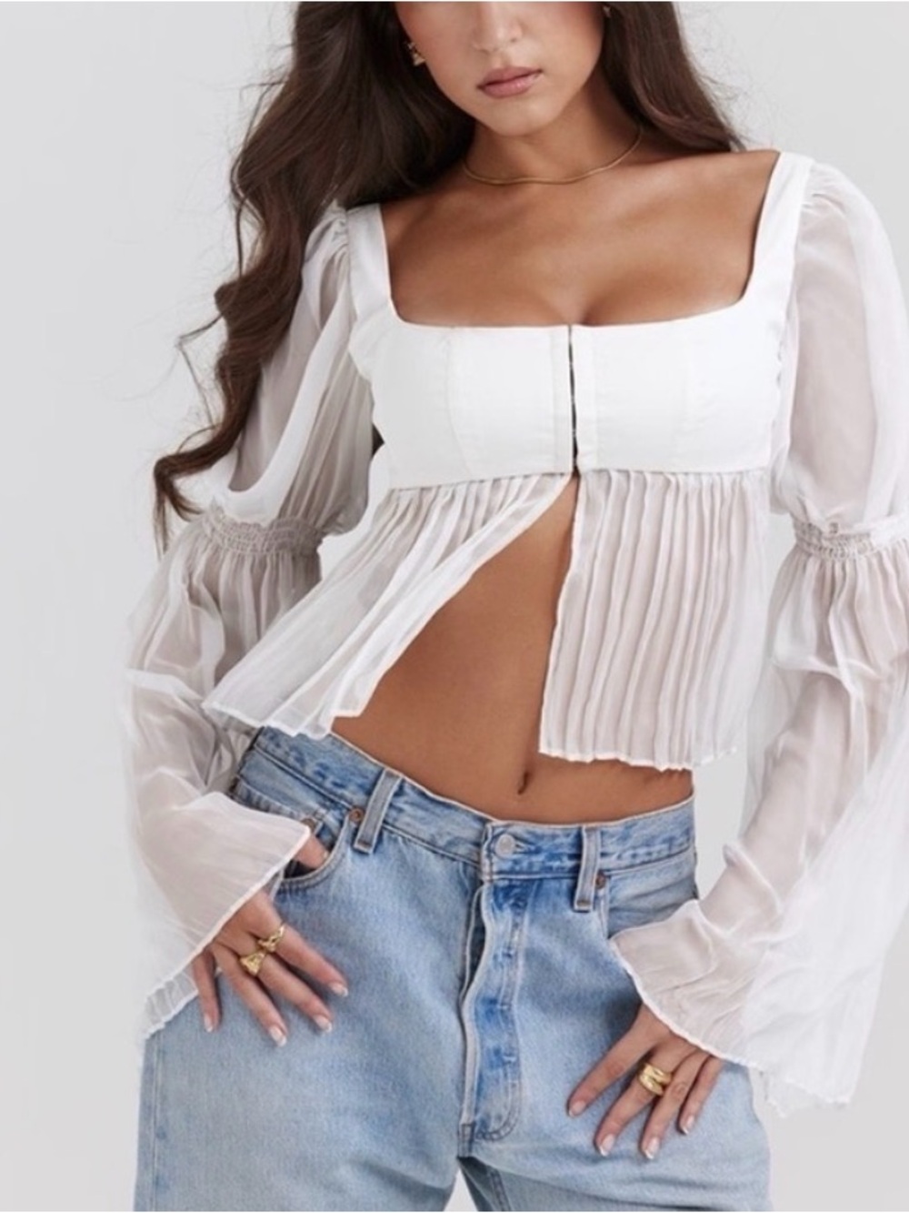 House of CB Pleated Top